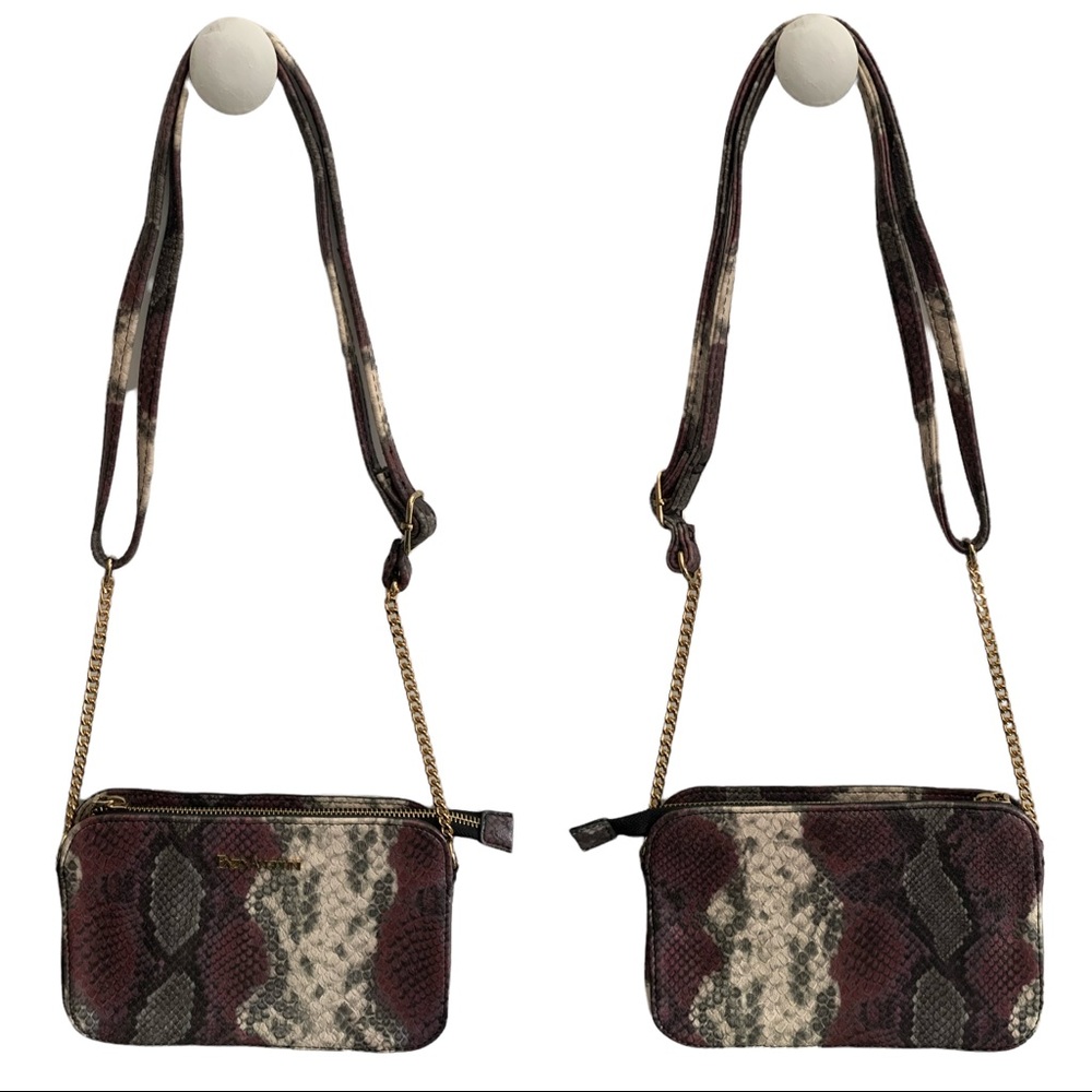 Enzo Angiolini Vegan Leather Snakeskin Crossbody Bag